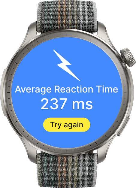 Reaction Speed Test on Watch